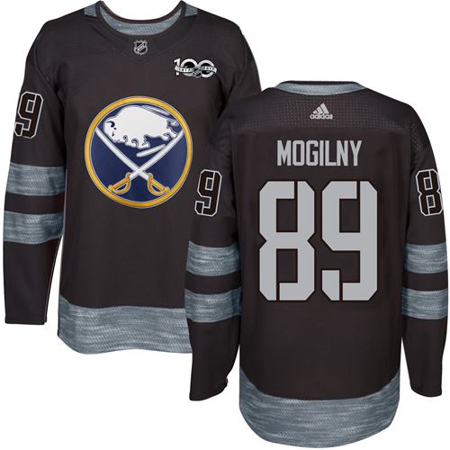 Adidas Sabres #89 Alexander Mogilny Black 1917-100th Anniversary Stitched NHL Jersey